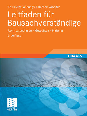 cover image of Leitfaden für Bausachverständige